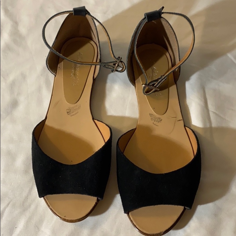 A.Giannetti vintage black sandals made in Italy